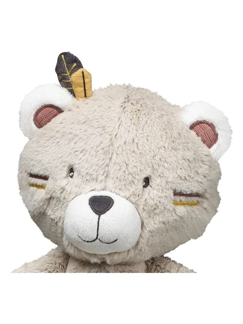 Doudou Ours en velours beige SAUTHON Beige