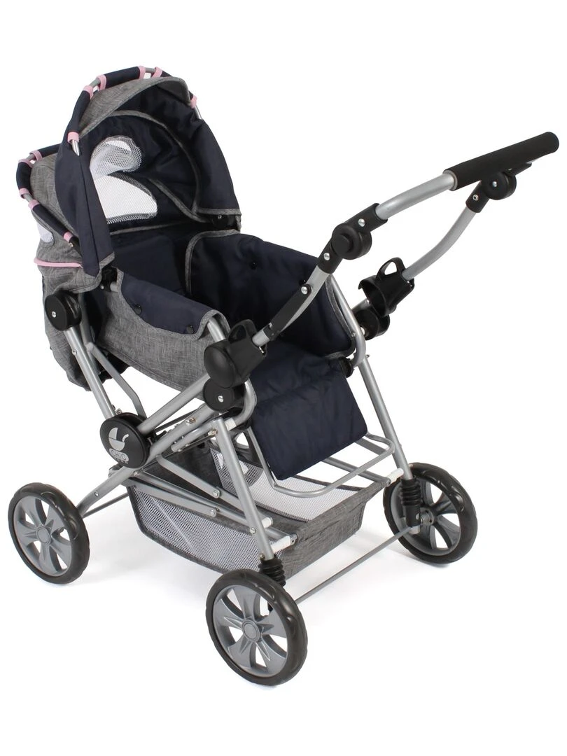 Poussette Road Star pour poupées  bleu foncé   gris   N/A