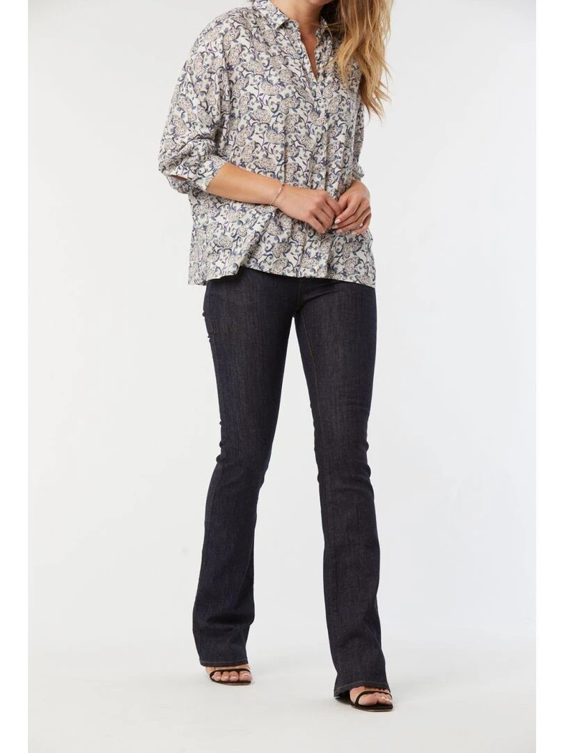 Lee Cooper   Jean coton boot cut JEDEN   Bleu