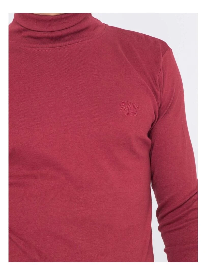 Sous pull pur coton WAREN   Bordeaux