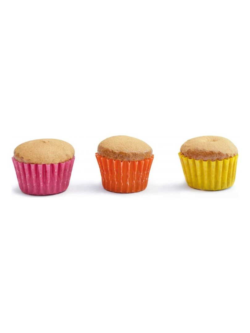 80 mini caissettes à cupcakes Multicolore