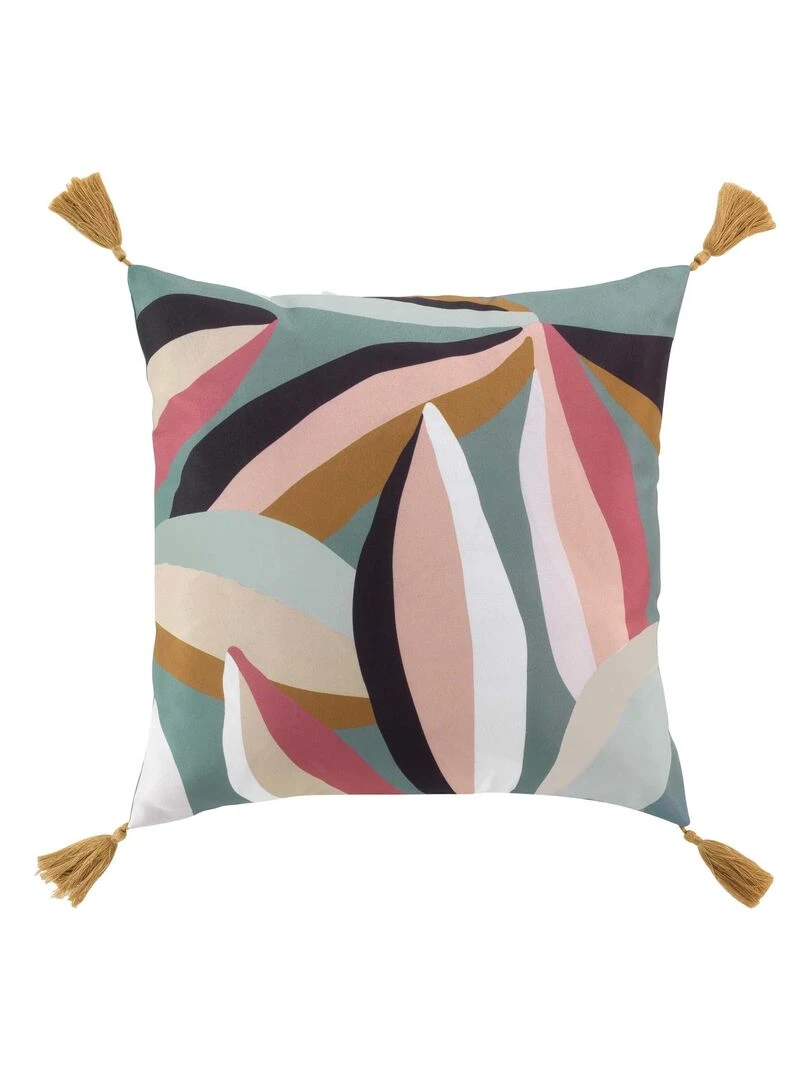 Coussin pompons collection Lavina   Vert