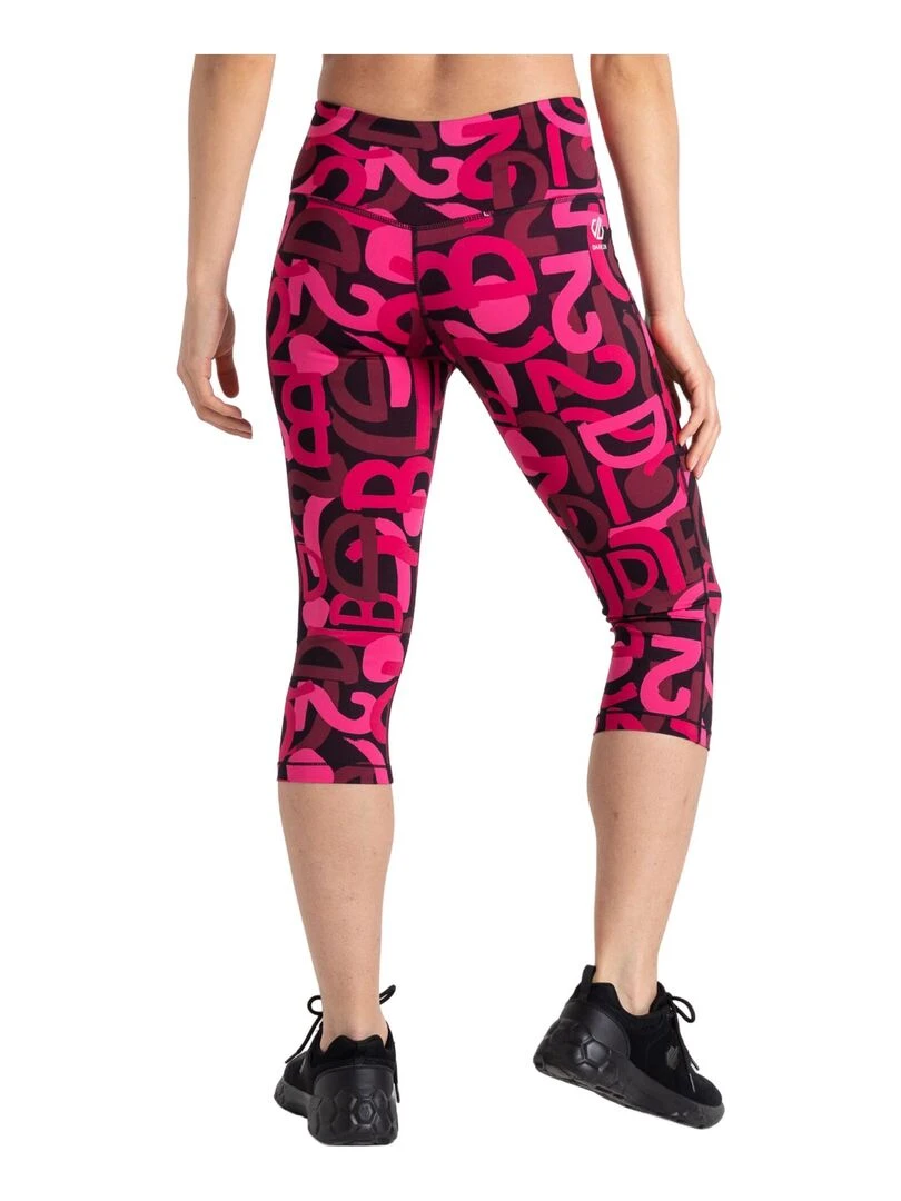 Dare 2B   Legging ¾ INFLUENTIAL   Rose foncé