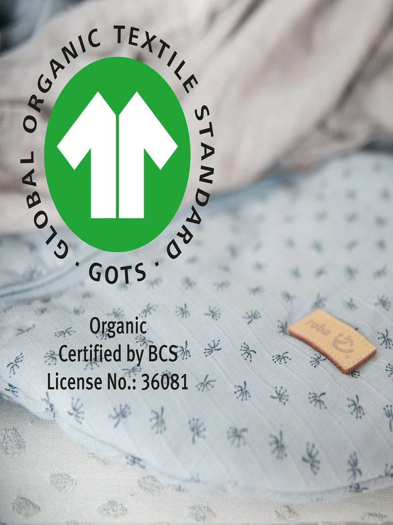 ROBA Organic Gigoteuse Bébé "Lil Planet" Sac de Couchage D'été Bleu Clair Bleu clair