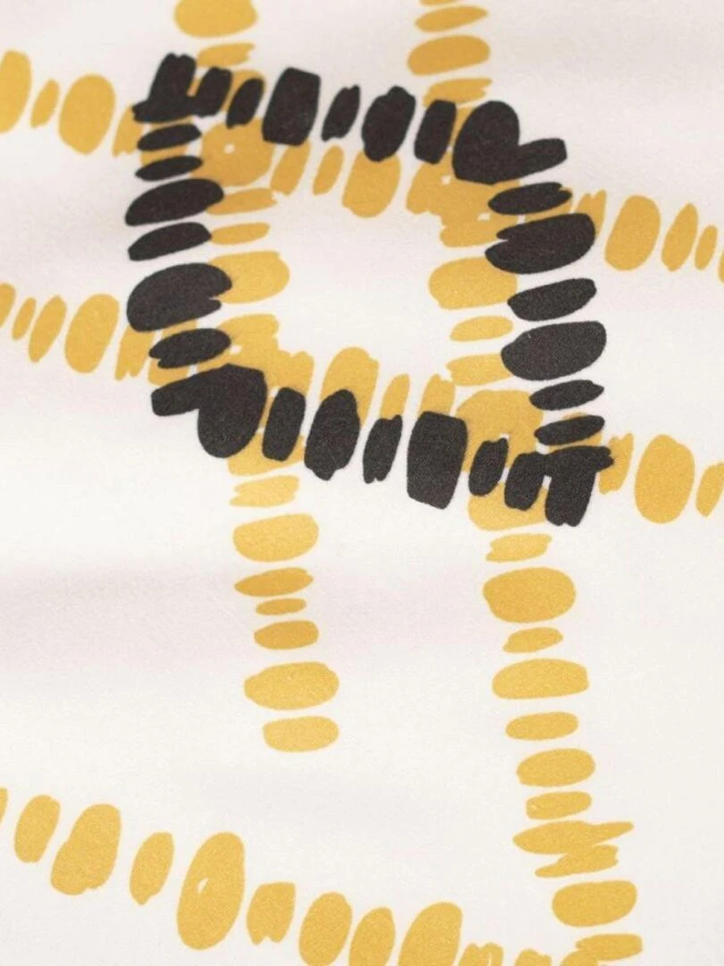 Housse de couette 220x240 Crazy 3.28 + 2 taies   Jaune