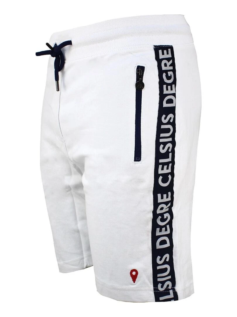Short homme CLAY   DEGRE CELSIUS   Blanc