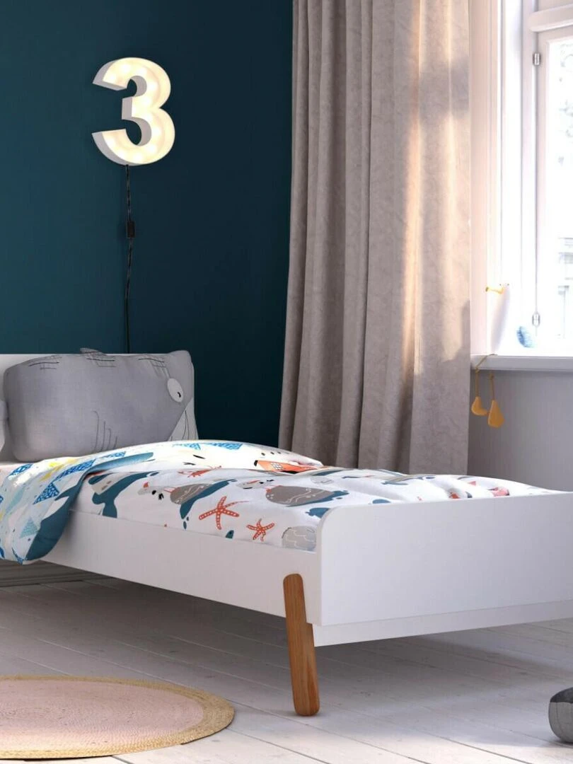 Lit enfant Gabby   AKITEN RETAIL   Blanc Marron