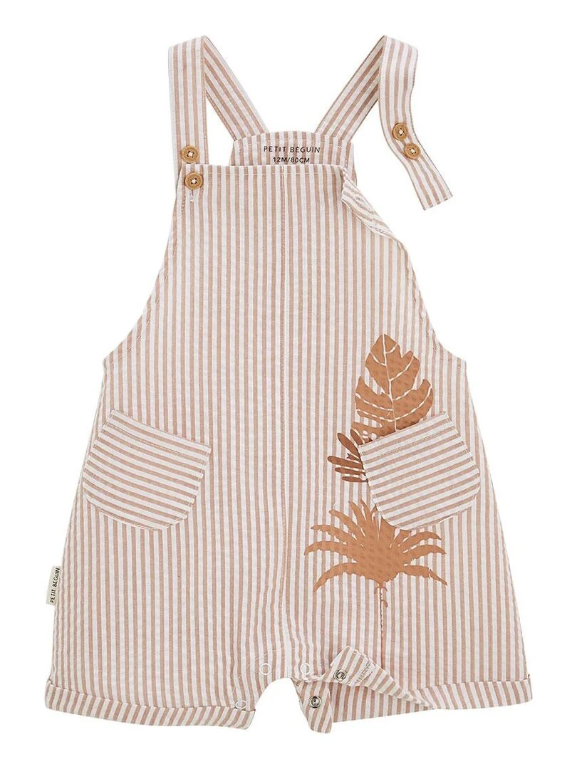 Ensemble salopette bébé et t shirt Oasis   Rose foncé