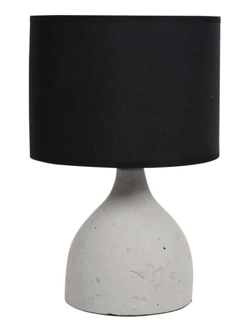 Lampe ciment Portland grise noire Gris