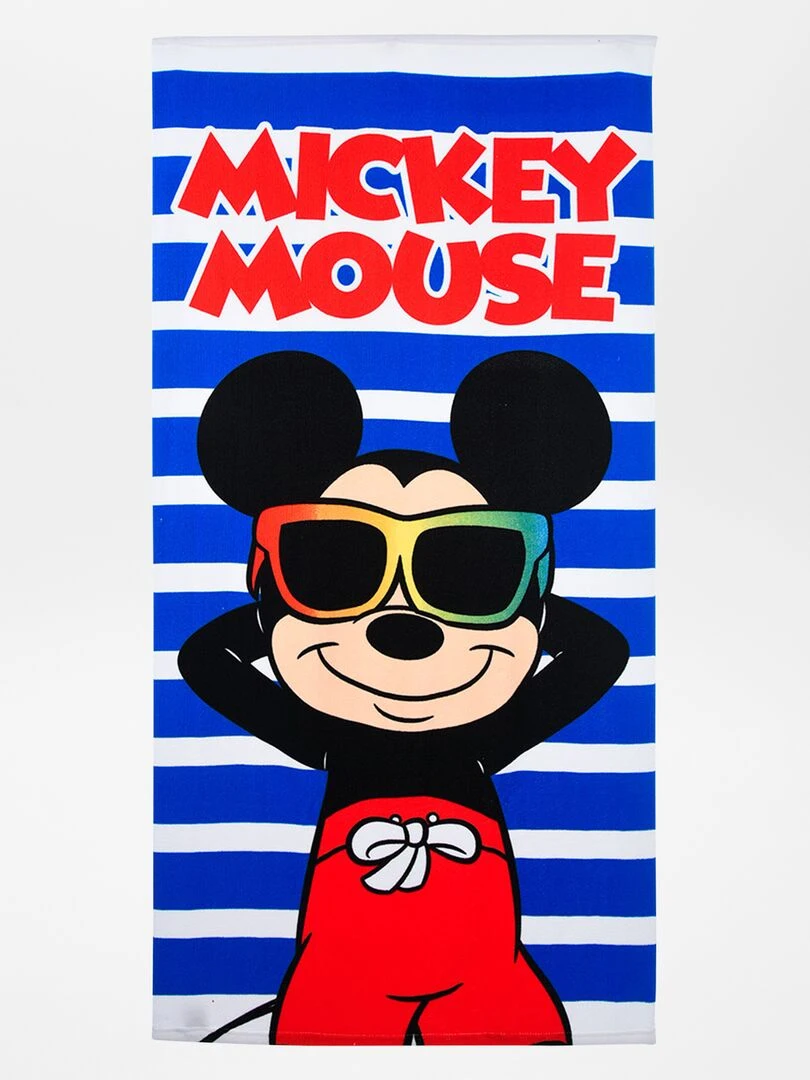 Drap de plage 'Mickey' bleu