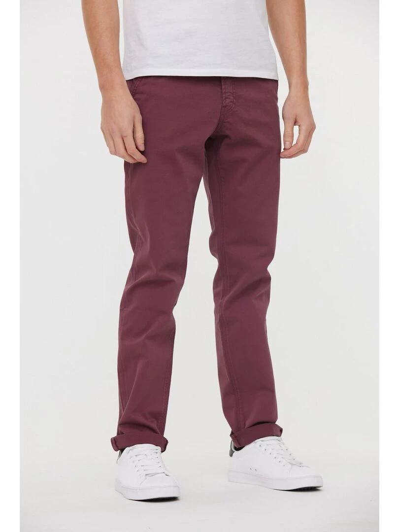 Lee Cooper Pantalon coton straight GALANT Rouge foncé