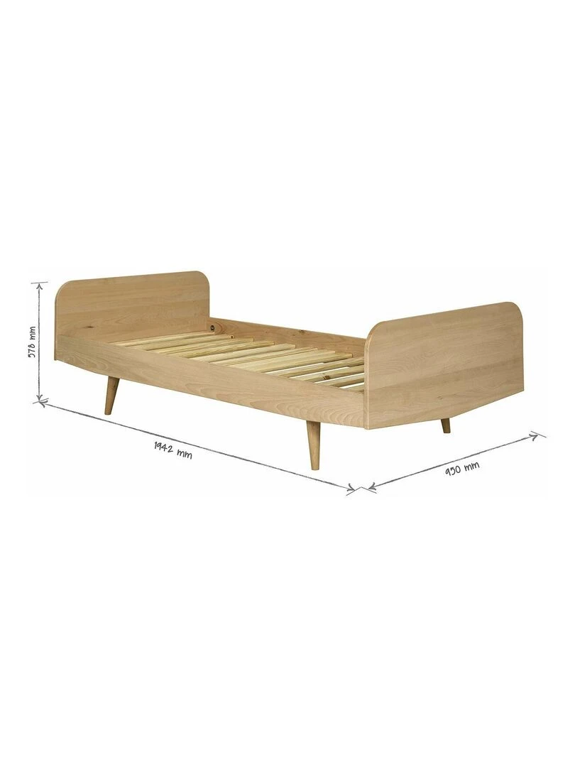 Pack lit avec matelas Bizo   AKITEN RETAIL   Marron