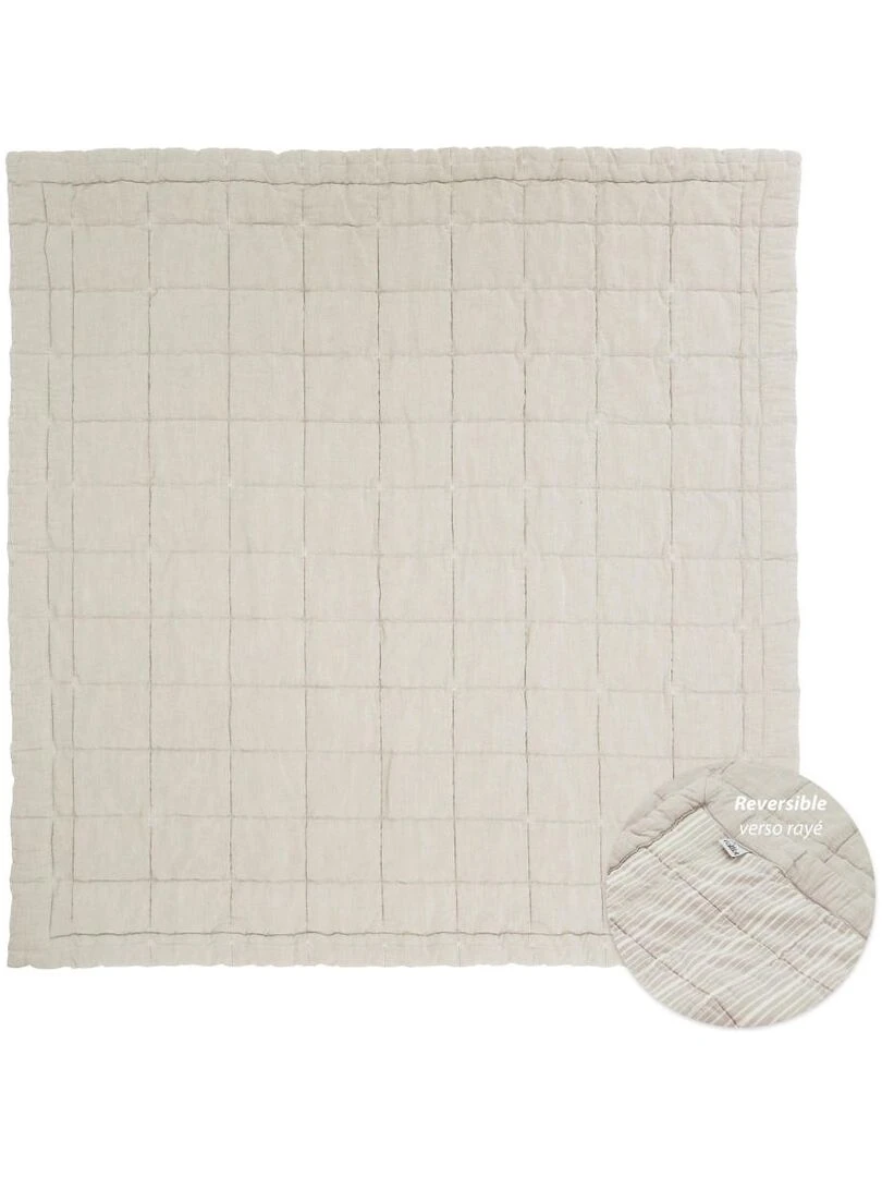 Baby Relax Tapis Coton Anna Sable Lave par Nattiot 100 x 140 cm Beige sable