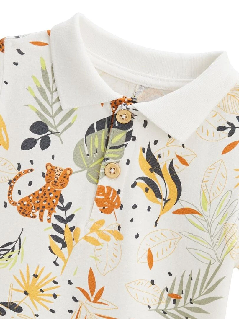 Barboteuse bébé Wakae   Ecru