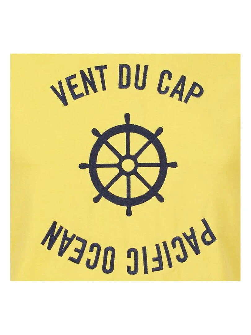 T shirt manches courtes homme CHERYL   VENT DU CAP   Jaune