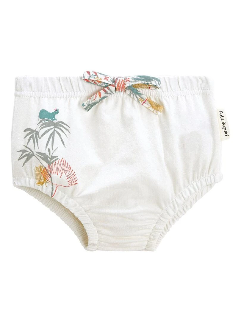 Lot de 2 culottes bébé Chat bada bada   Ecru