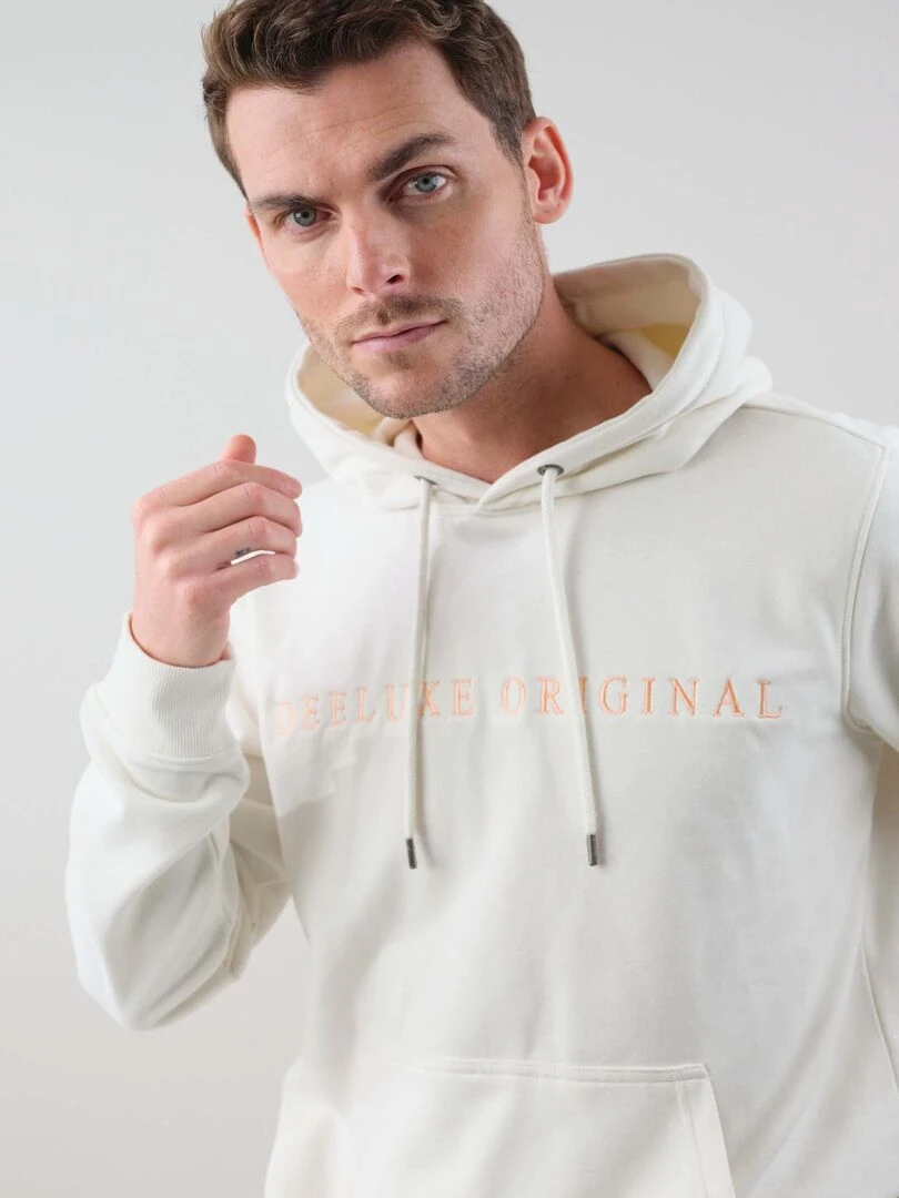 Sweat en jersey french terry pour homme 'Deeluxe'   Blanc