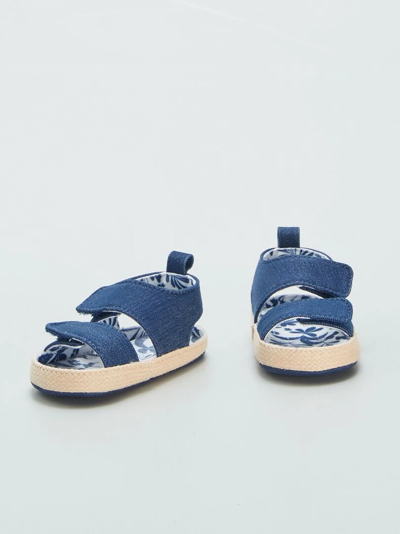 Sandales façon denim   Bleu