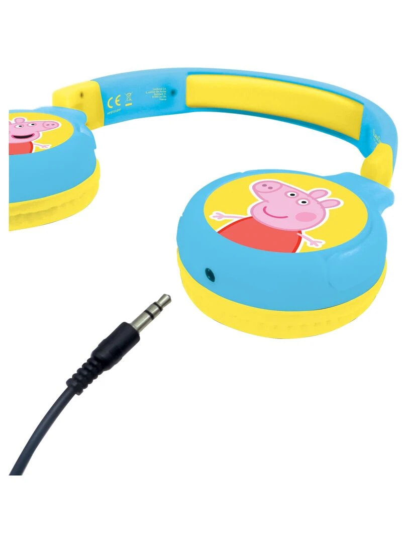 Casque 2 En 1 Peppa Pig Bluetooth® Et Filaire Pliable Pour Enfants Avec Limitation De Son   N/A