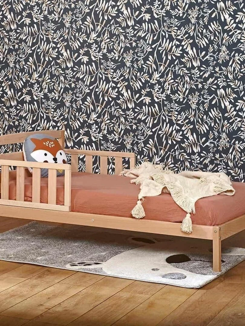 Lit enfant avec matelas Misuna   AKITEN RETAIL   Marron