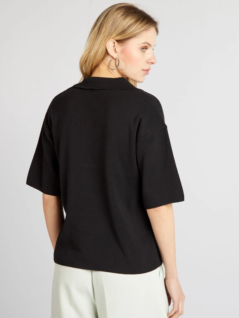 Pull en tricot   noir