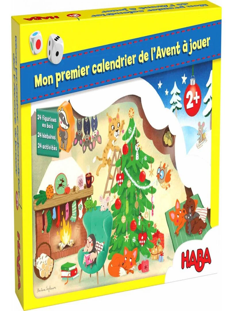 Mon premier calendrier de l'Avent à jouer Noël chez la famille Ours N/A