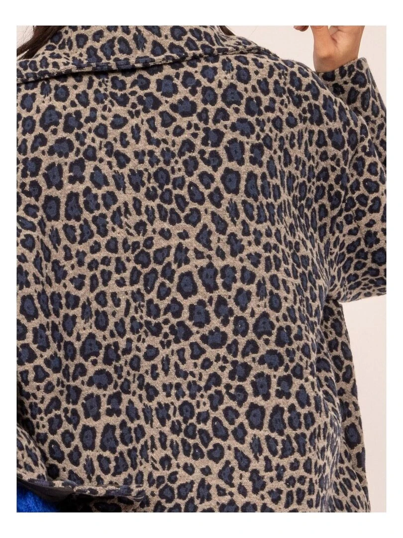 Veste courte motifs UPARD   Bleu