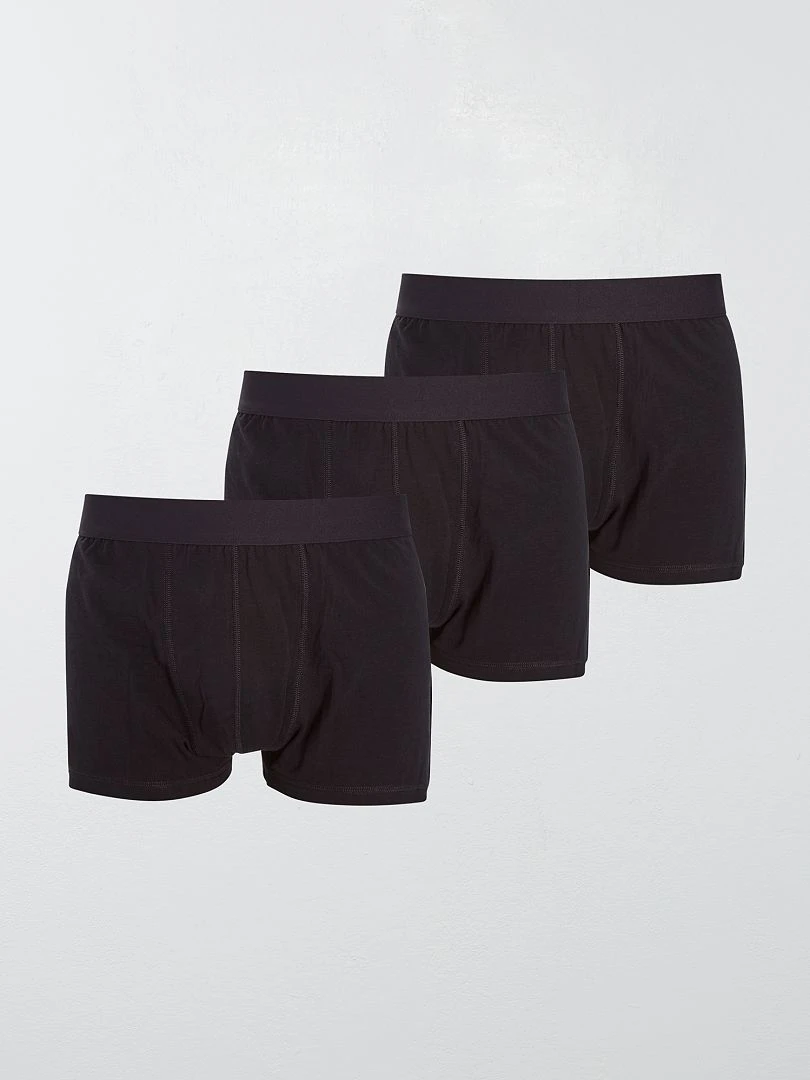 Lot de 3 boxers size+ noir
