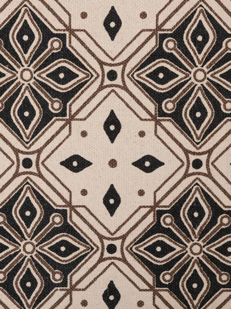 Tapis de couloir antidérapant Mosaïque 80x200 cm   Marron