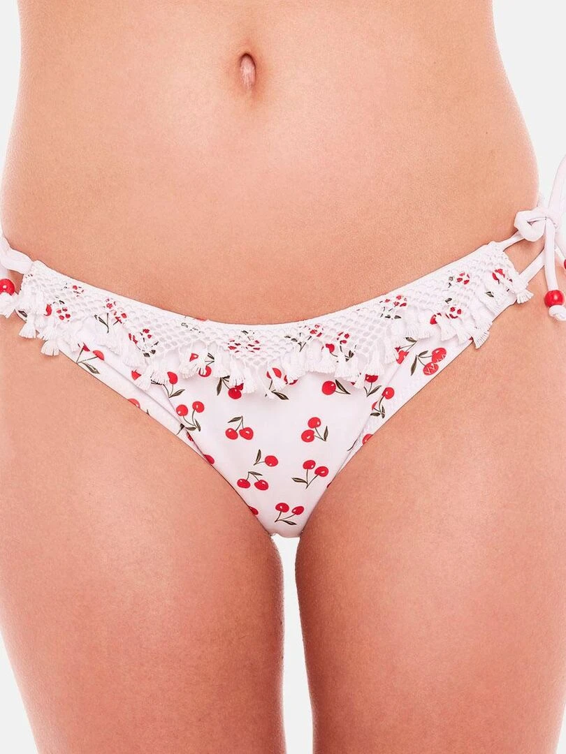 Slip de bain CERISIER   Brigitte Bardot Bain   Rouge