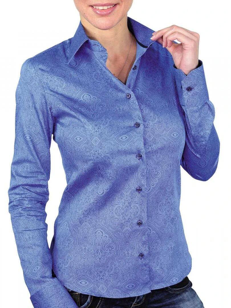 Chemise imprimée ASTORIA Bleu