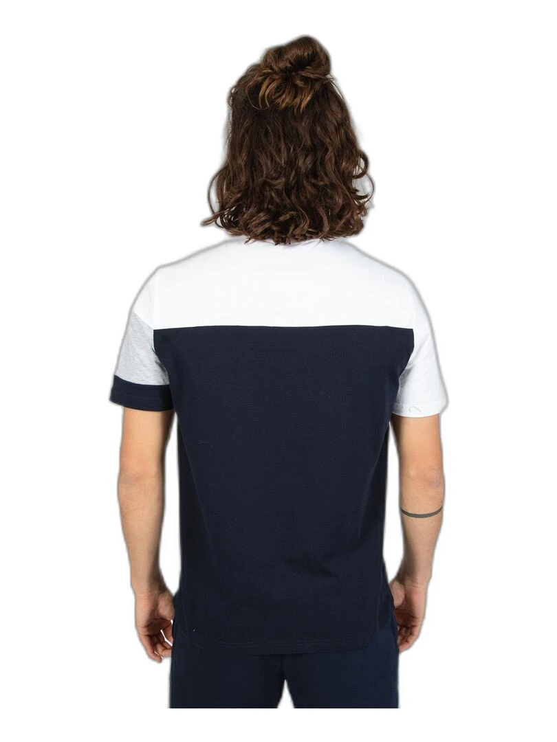 T shirt Le Coq Sportif Saison 2 Tee Ss N°1   Bleu marine