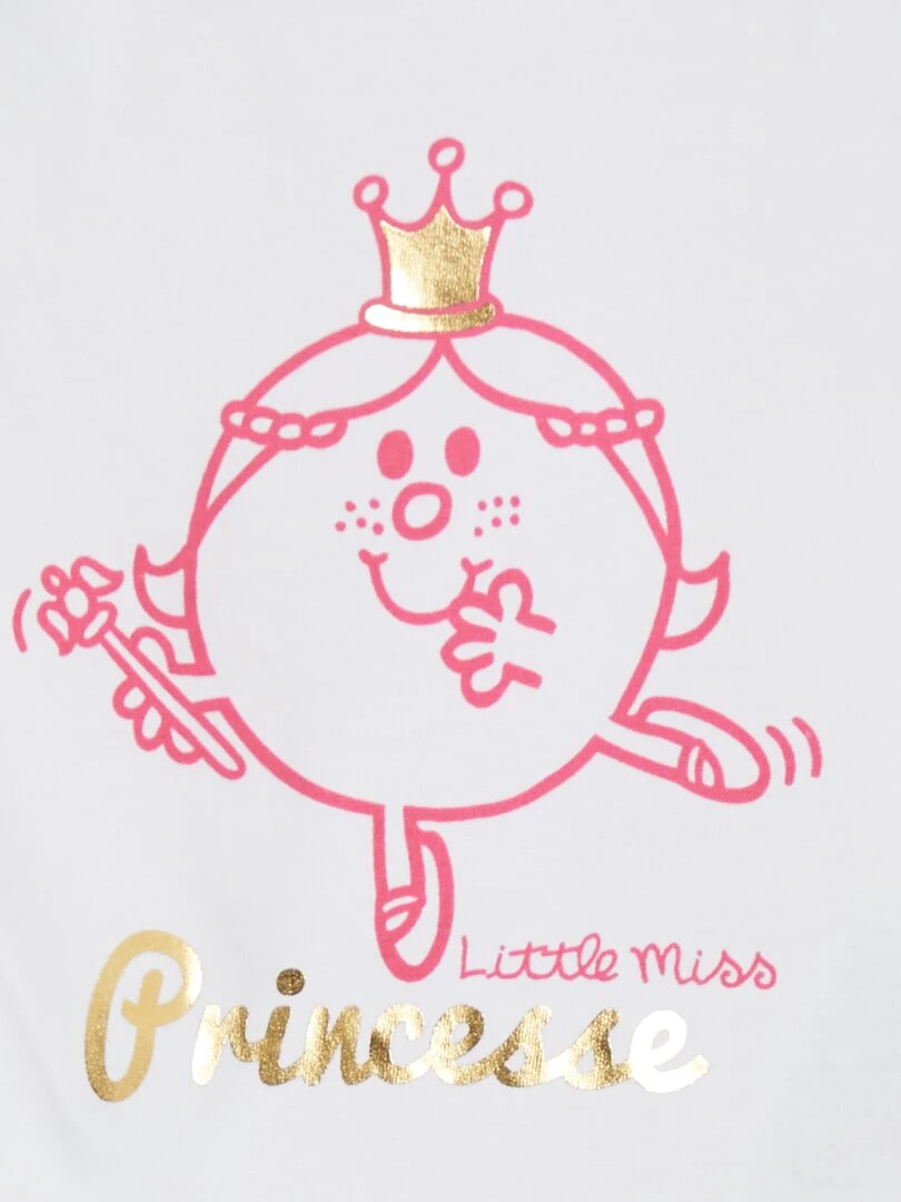 T shirt 'Madame Princesse' blanc