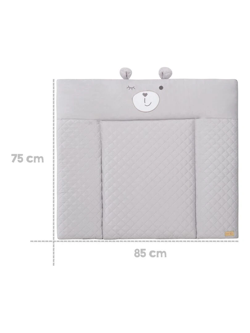 ROBA Matelas À Langer "roba Style" Avec Visage D'ours   85x75   Gris   Gris