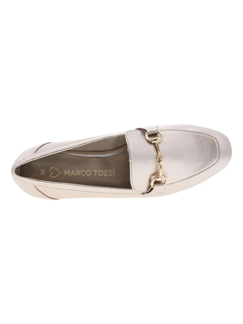 MARCO TOZZI   Mocassins talon plat   Gris