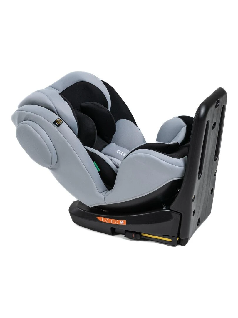 BEBELISSIMO   Siège auto Isofix   pivotant 360 °   groupe 0+/1/2/3   (0 36kg)   i Leto   gris/noir   gris anthracite