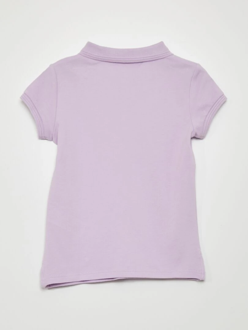 Polo manches courtes   Violet