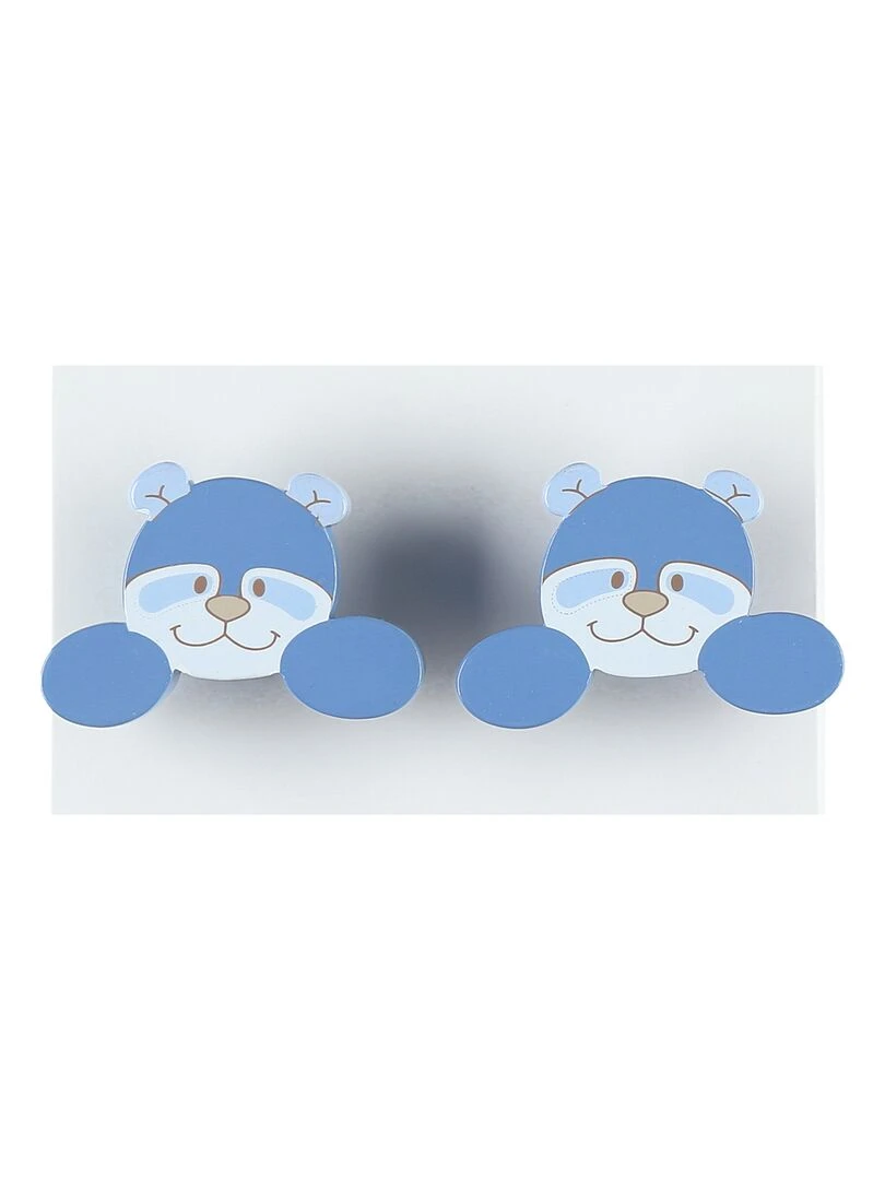 Poignees WILLIAM (set de 2) Bleu