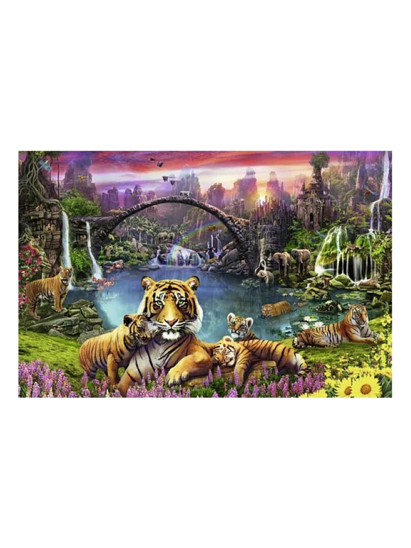 Puzzle 3000 Pieces Tigres Au Lagon N/A