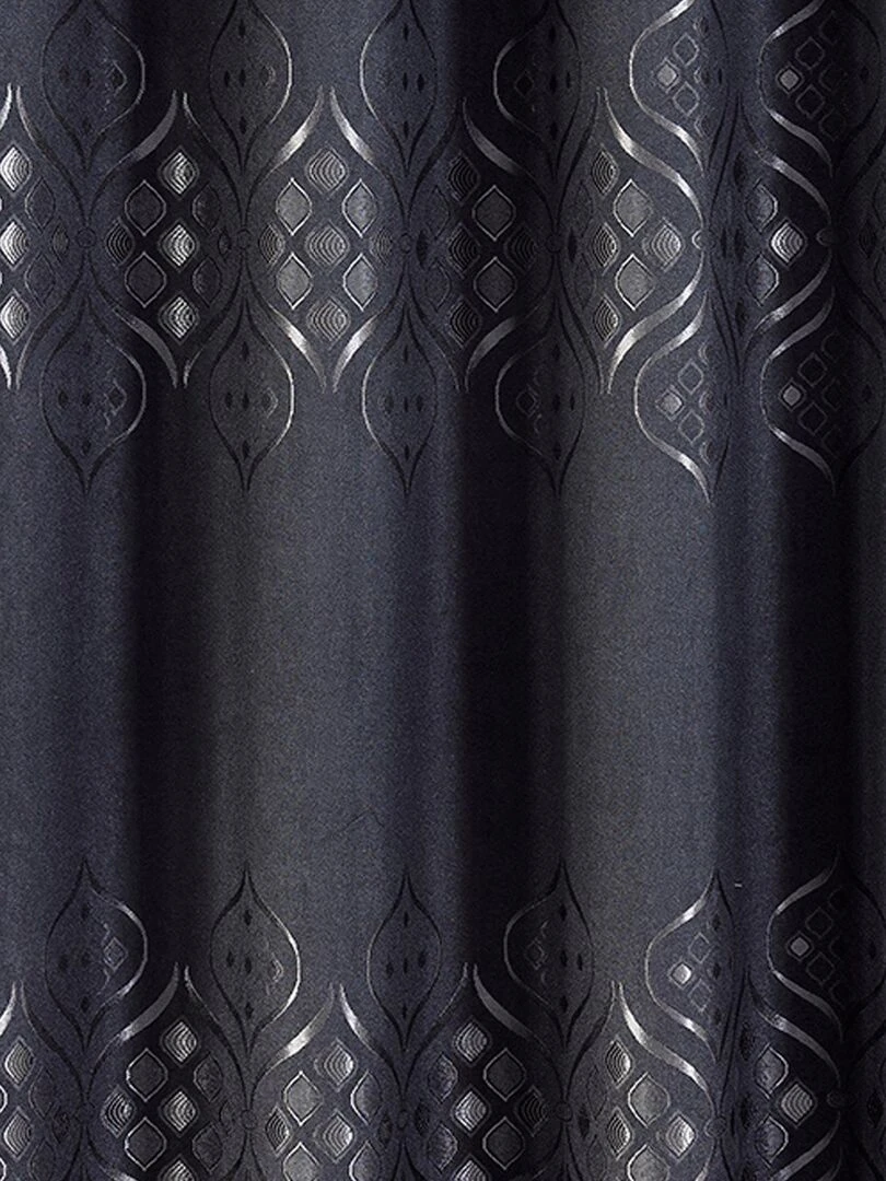 Rideau obscurcissant à motifs brillants   Noir
