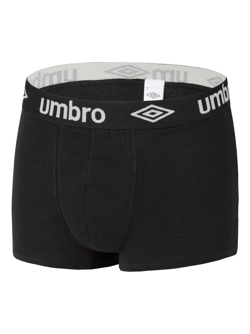 Lot de 8 Boxers coton homme uni Umbro   Noir
