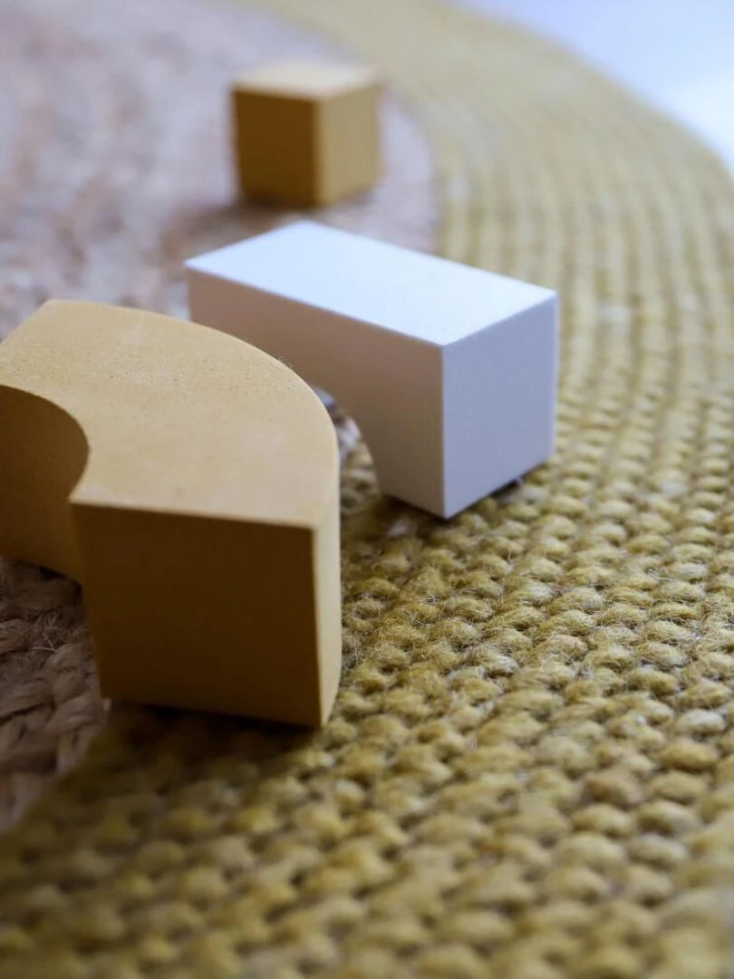 Tapis Coton & Jute Yhuki Mango par Nattiot   Ø 140 cm   Nattiot   Orange clémentine