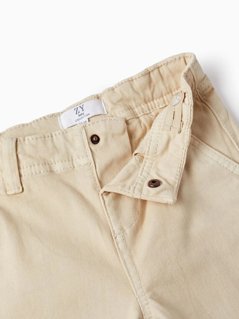 Pantalon Chino en Coton pour Bébé Garçon   Beige clair