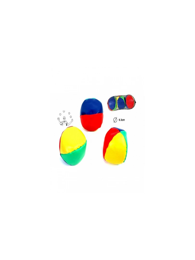 Set De Jongleur 3 Balles Colorées N/A
