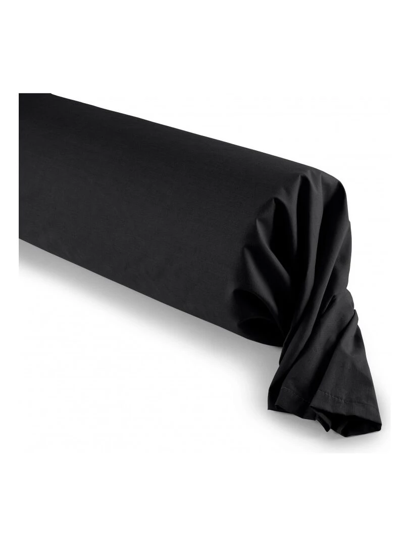 Univers Decor Taie De Traversin 45 X 185 Cm / 100% Coton 57 Fils/cm² Noir