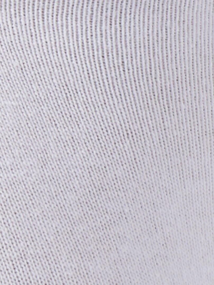 Lot de 5 paires de socquettes invisibles unies   Damart   Blanc