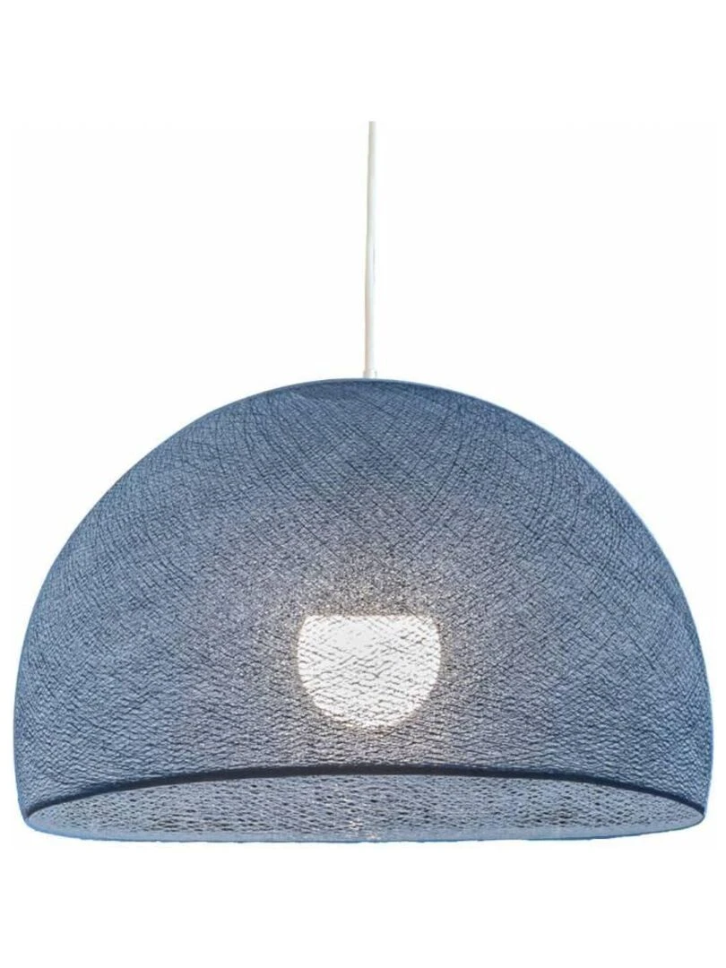 Abat jour coupole denim 67 avec suspension simple Bleu céladon
