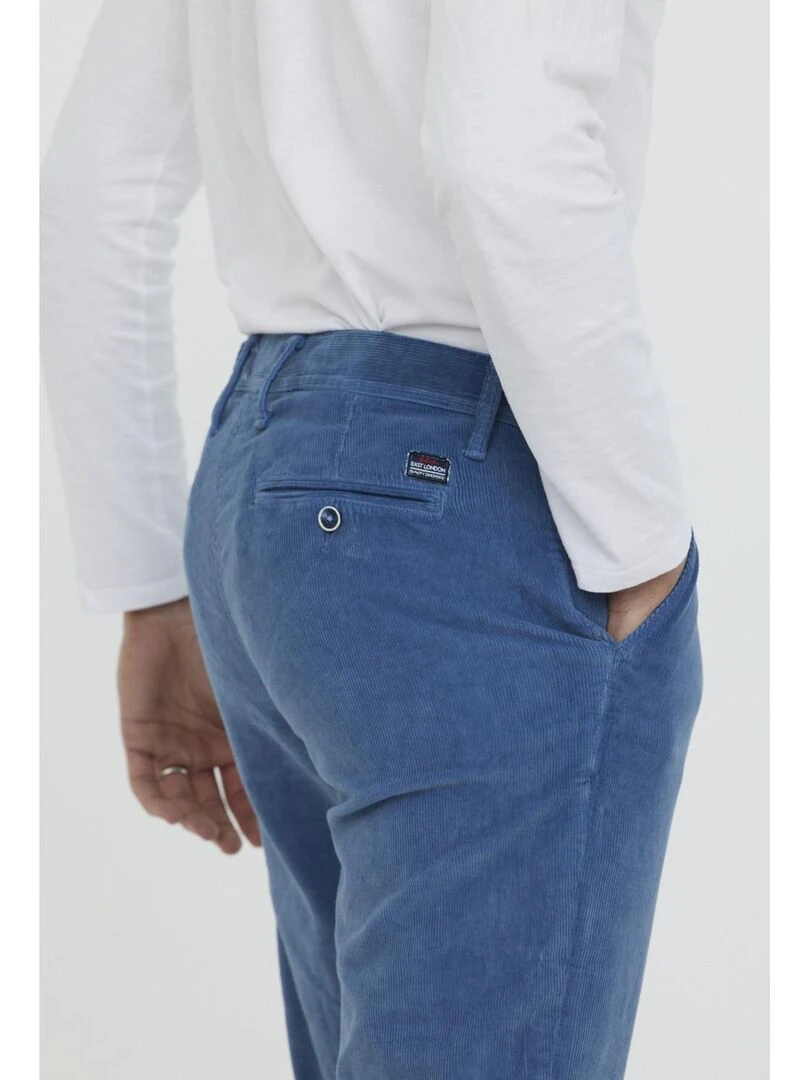 Lee Cooper   Pantalon coton chino straight GALANT   Gris Bleu