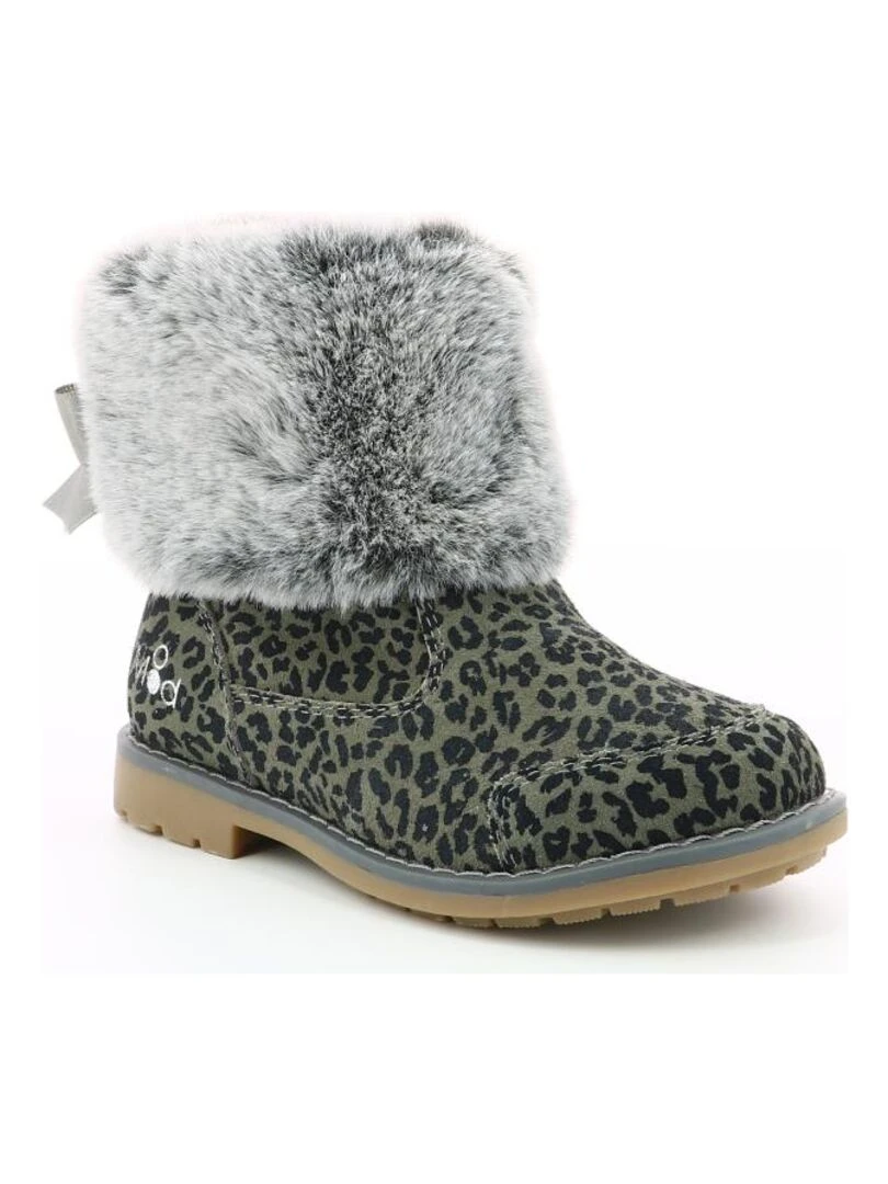 Boots Cuir Stelie Gris