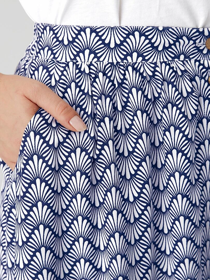 Jupe ample *fibres pure viscose Lenzing(TM) EcoVero(TM)   Damart   Bleu